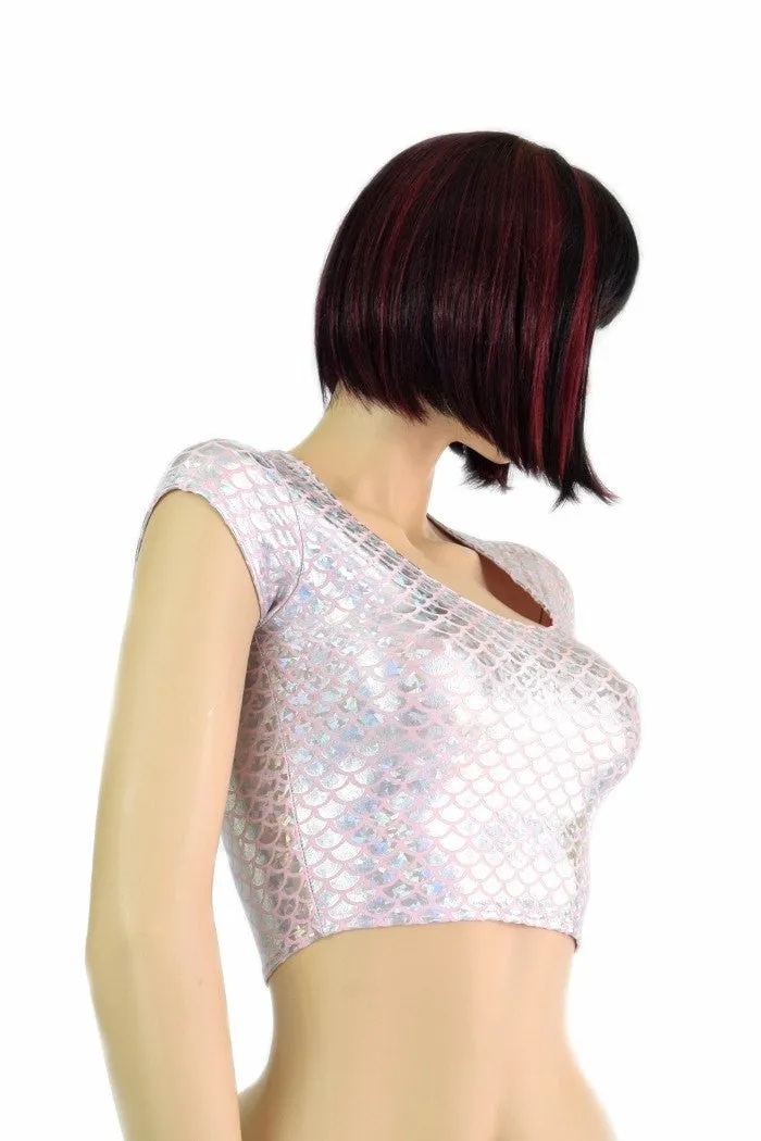 Pink Mermaid Crop Top