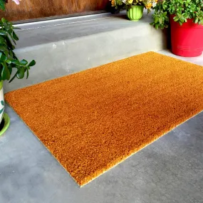 Plain Blank Natural Coir Door Mat with Anti-Slip PVC Backing