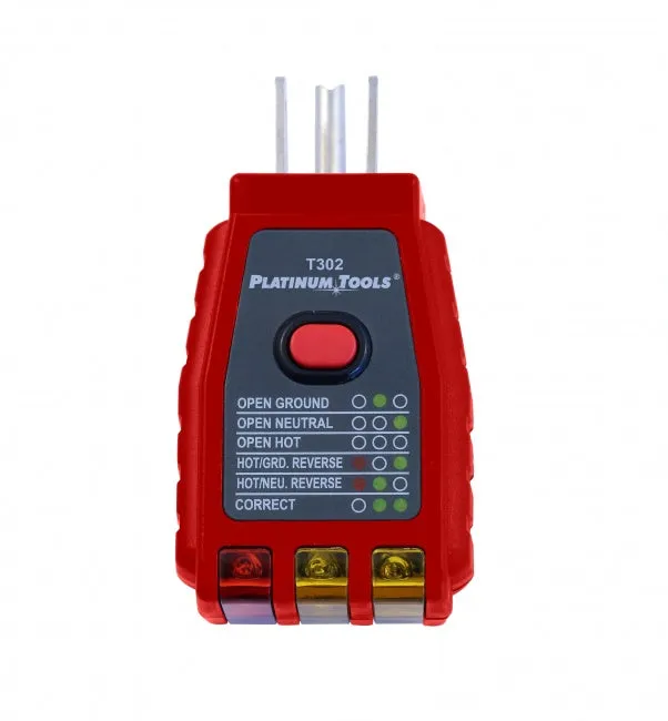 Platinum Tools T302C GFCI Socket Tester