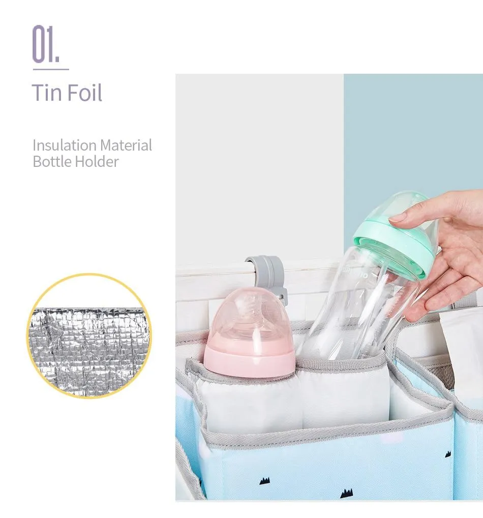 Portable  Hanging  Baby Essentials  Storage  Bag