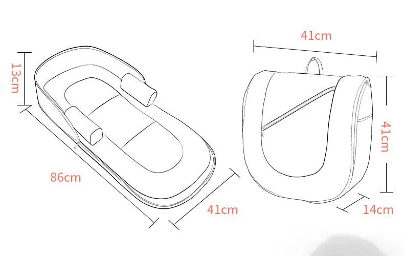Portable Multifunction Baby Cot / Backpack