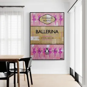 Prima 140cm x 100cm Ballerina Urban Pop Book Club Painting