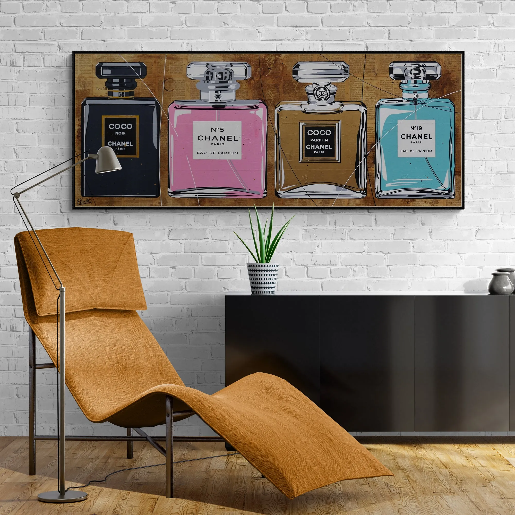 Prolific 200cm x 80cm Perfume Bottles Urban Pop Book Club Painting (SOLD)
