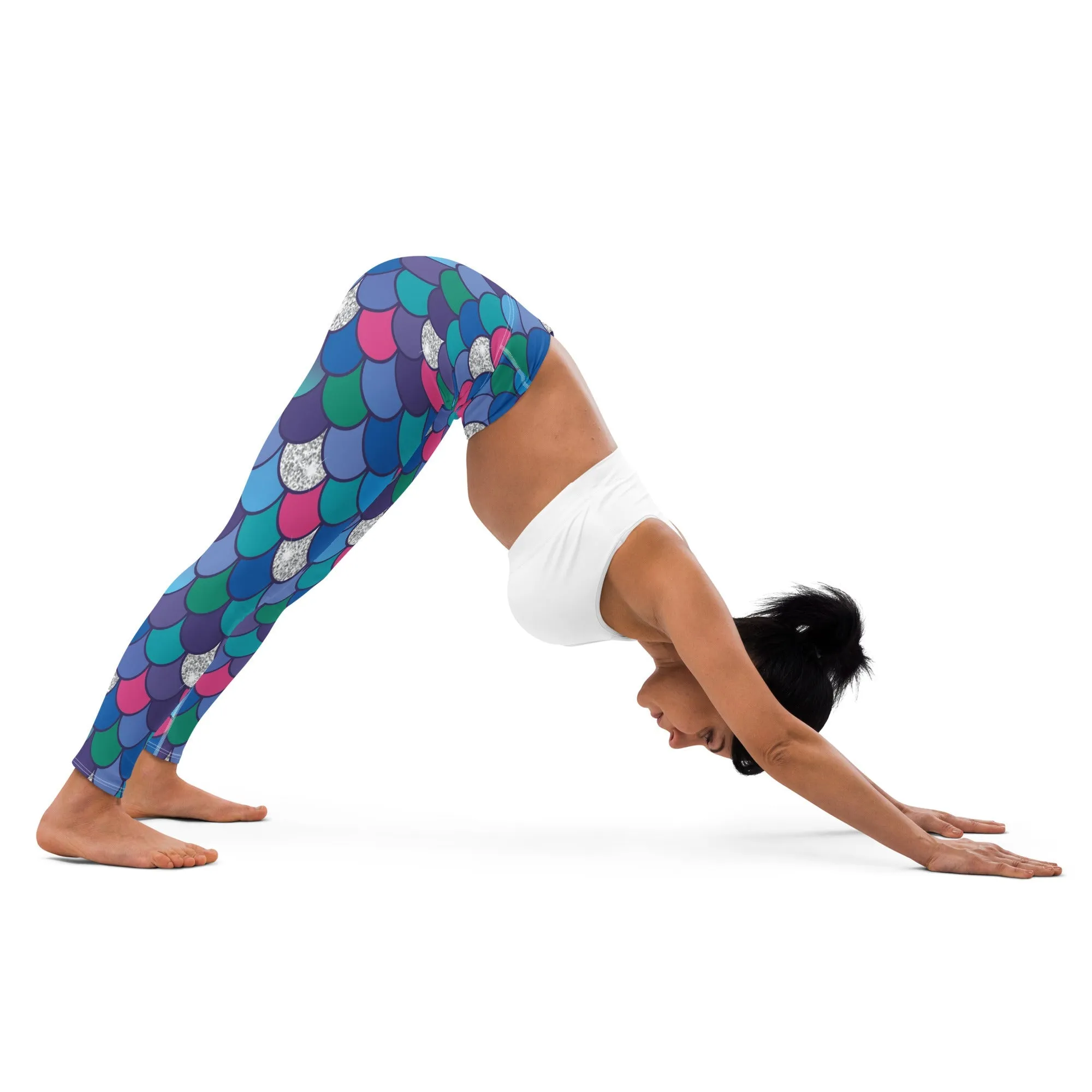 Rainbow Scales Yoga Leggings