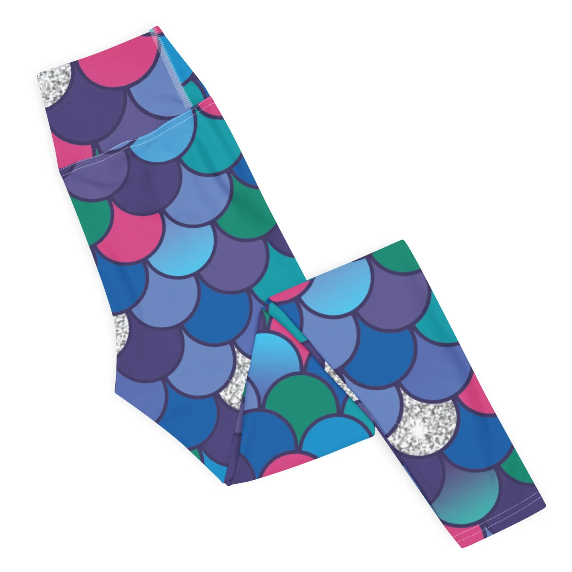 Rainbow Scales Yoga Leggings