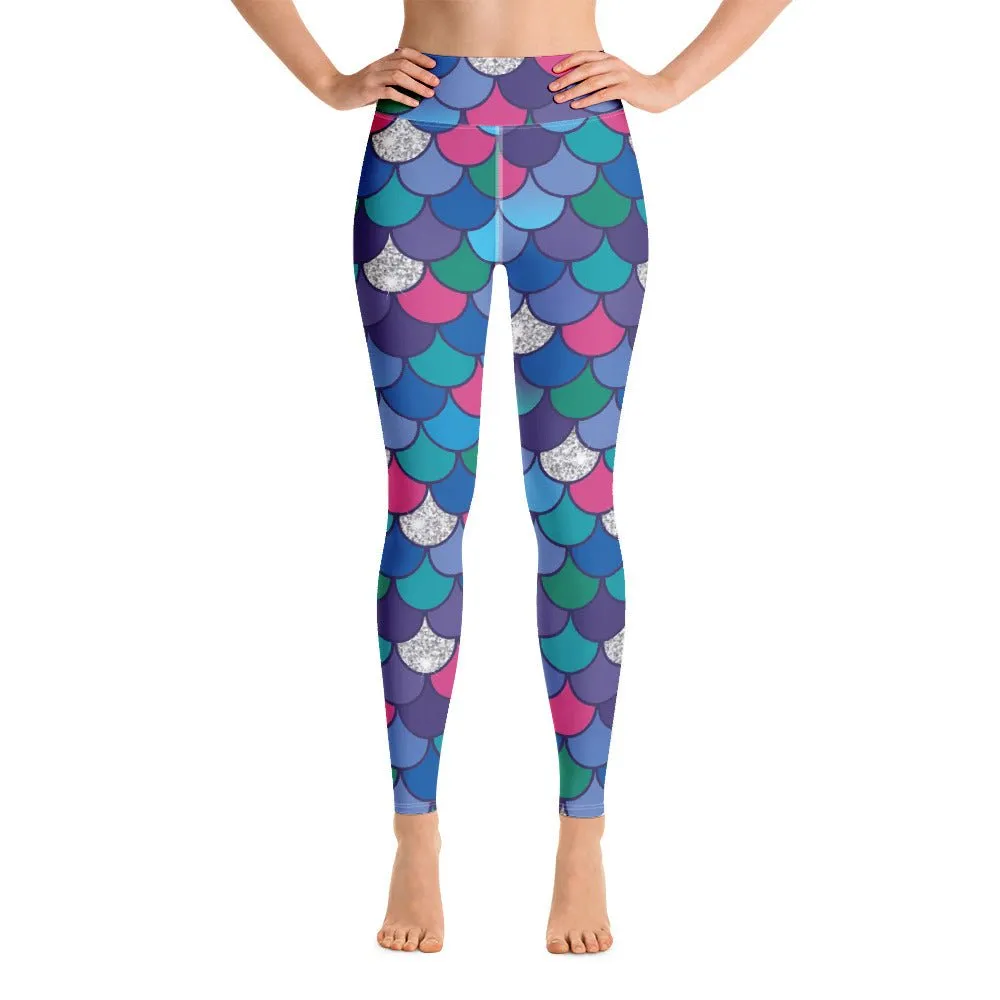 Rainbow Scales Yoga Leggings