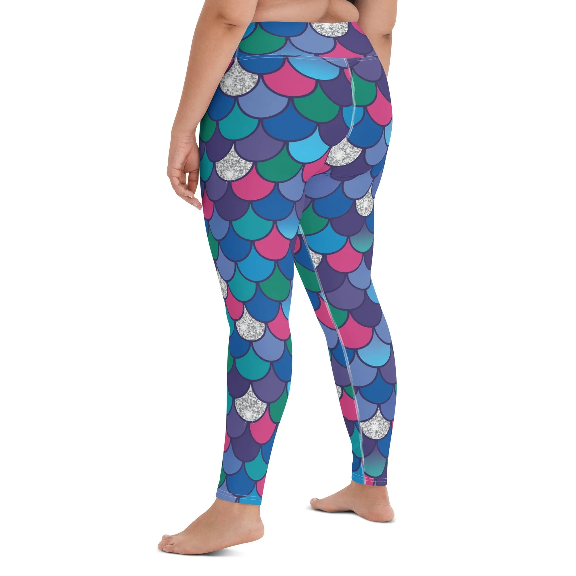 Rainbow Scales Yoga Leggings
