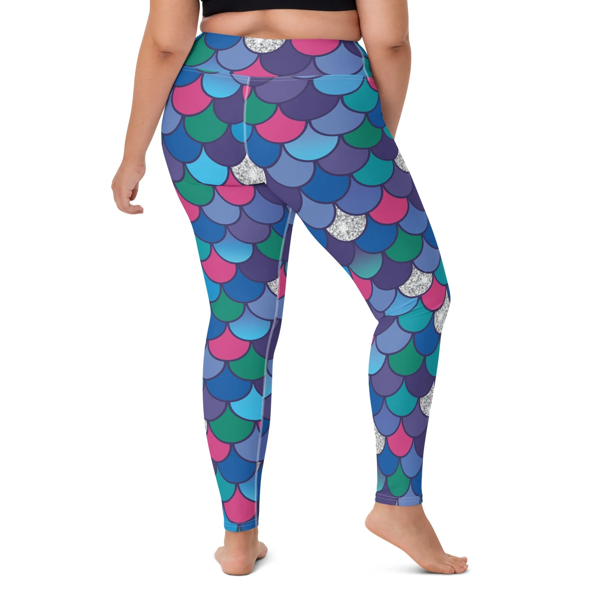 Rainbow Scales Yoga Leggings