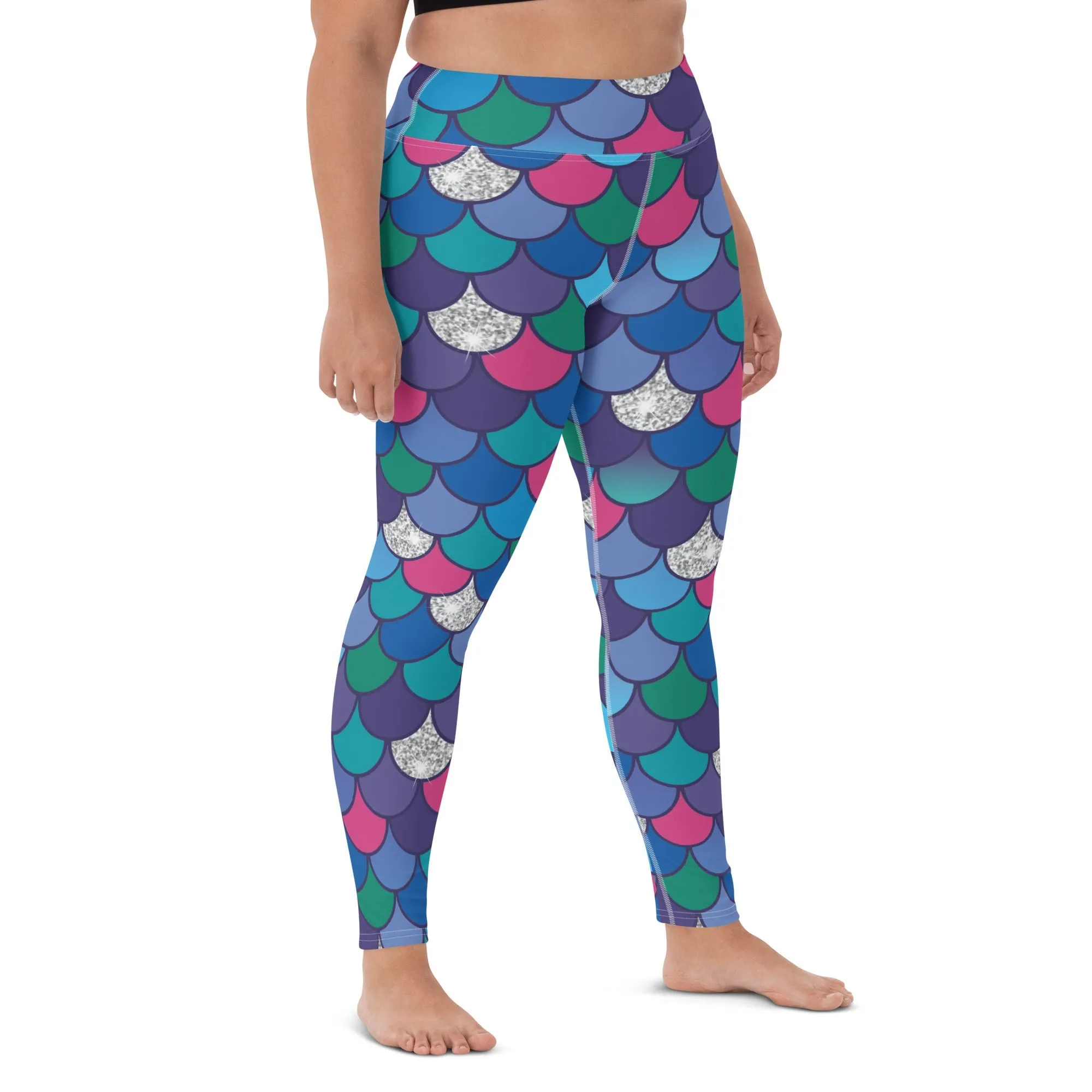 Rainbow Scales Yoga Leggings