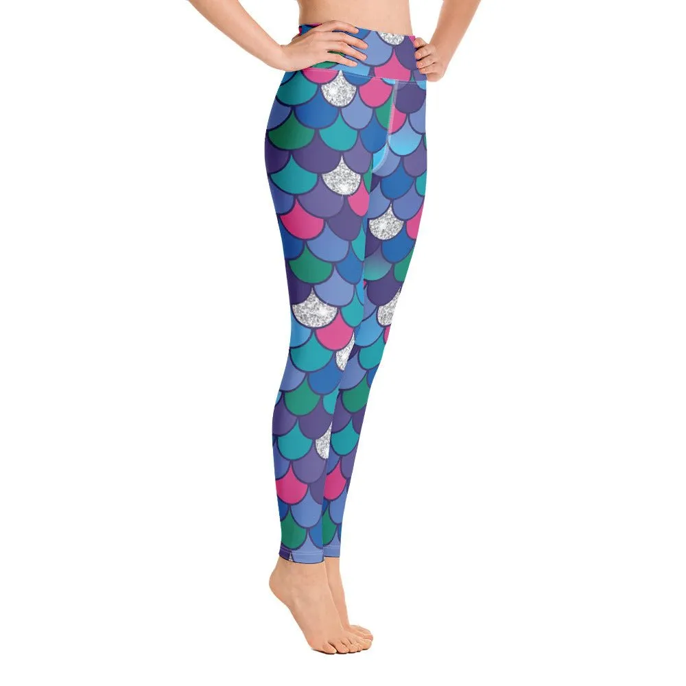 Rainbow Scales Yoga Leggings