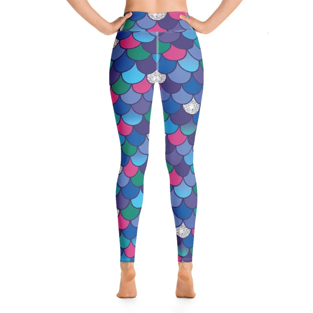 Rainbow Scales Yoga Leggings