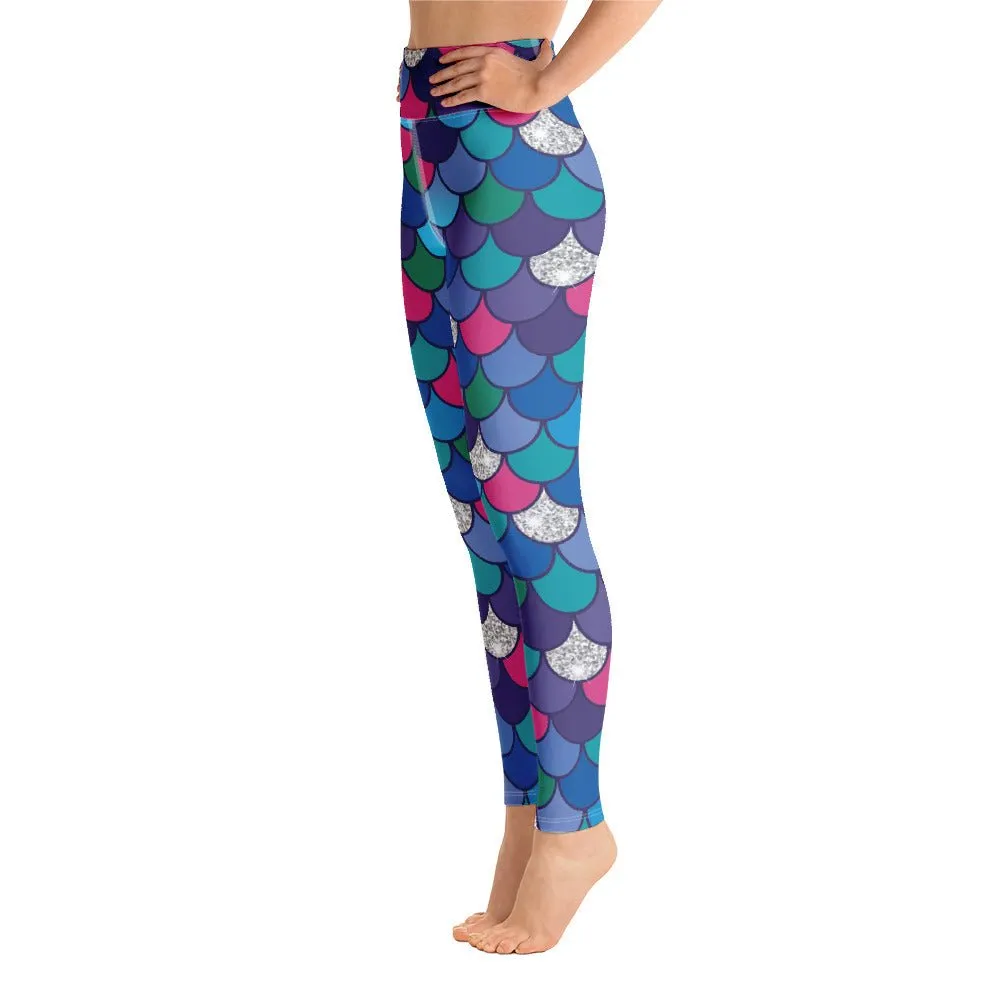 Rainbow Scales Yoga Leggings