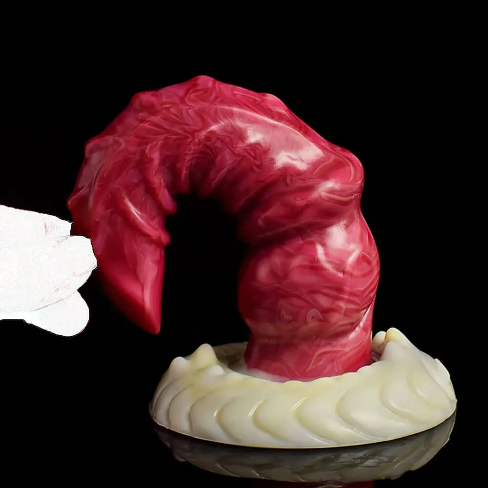 Realistic Pink Dragon Dildo 7.28 inches Silicone Tentacle Adult Toy