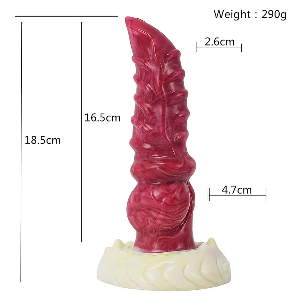 Realistic Pink Dragon Dildo 7.28 inches Silicone Tentacle Adult Toy