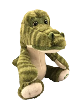 Realistic Sitting Plush Gator