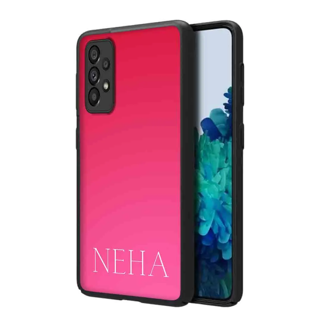 Samsung A53 Phone Case Designer Mobile Case with Calligraphy Name - Gradients