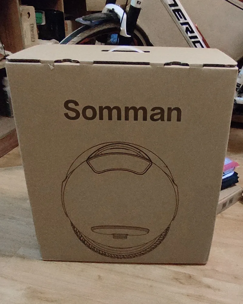 Somman self balancing unicycle,Bluetooth App, LED Light, Water Resistant (Black)