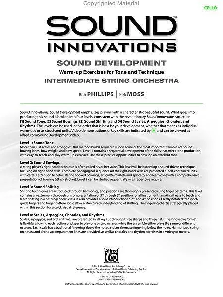 Sound Innovations Sound Development Cello