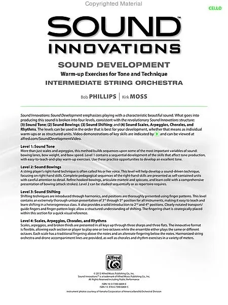 Sound Innovations Sound Development Cello