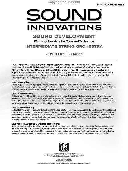 Sound Innovations Sound Development Piano Accompaniment