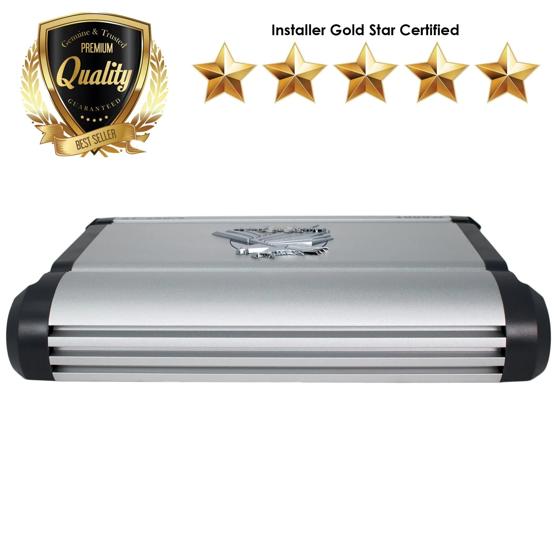 SoundXtreme ST-250.4 Four Channel Amplifier 2 Ohm Stable 1000W w/ Remote Subwoofer Level Control