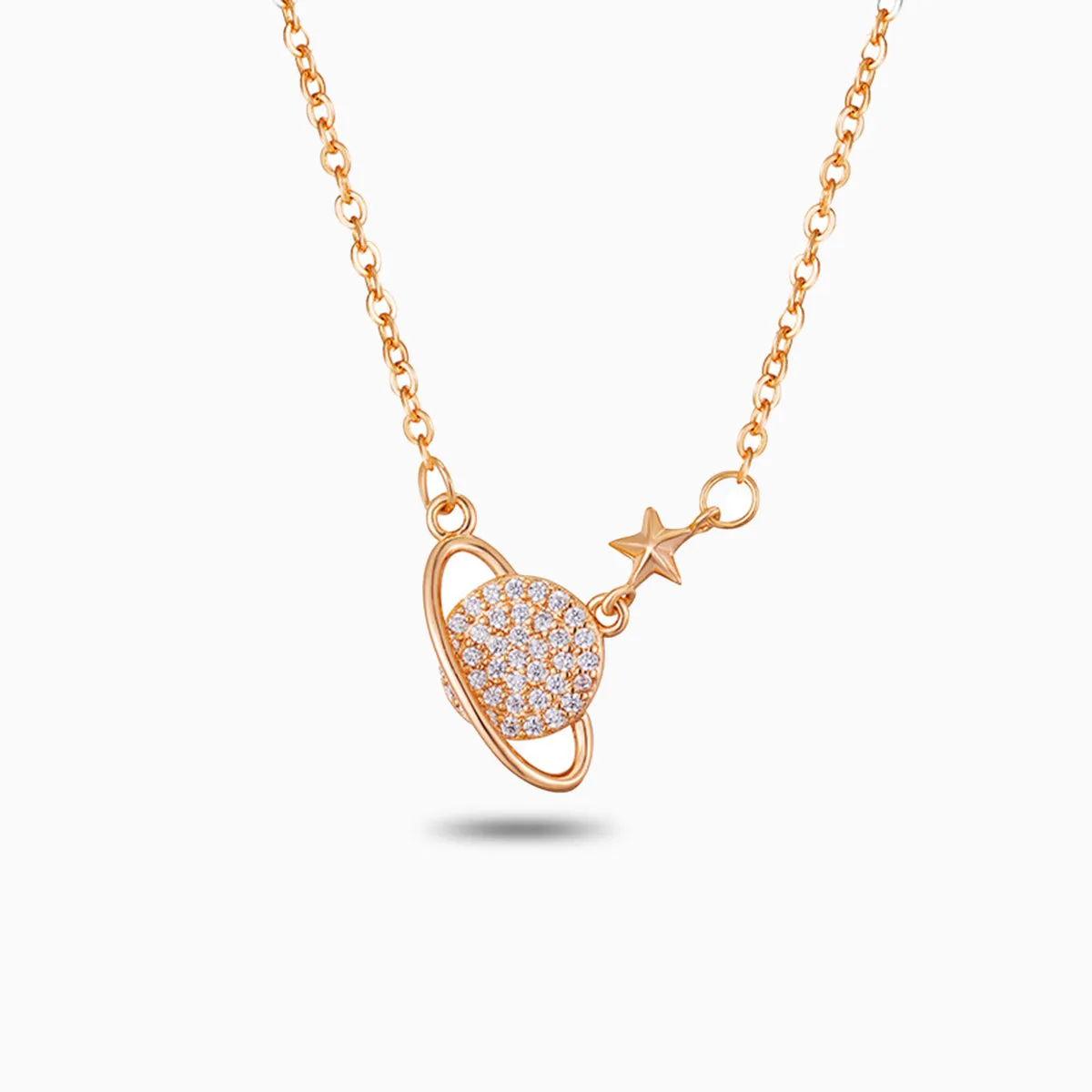 Sparkling Saturn Necklace
