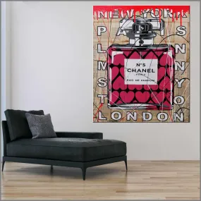 Strawberry Cupcake 120cm x 100cm C Vintage Book Page Urban Pop art Painting (SOLD)