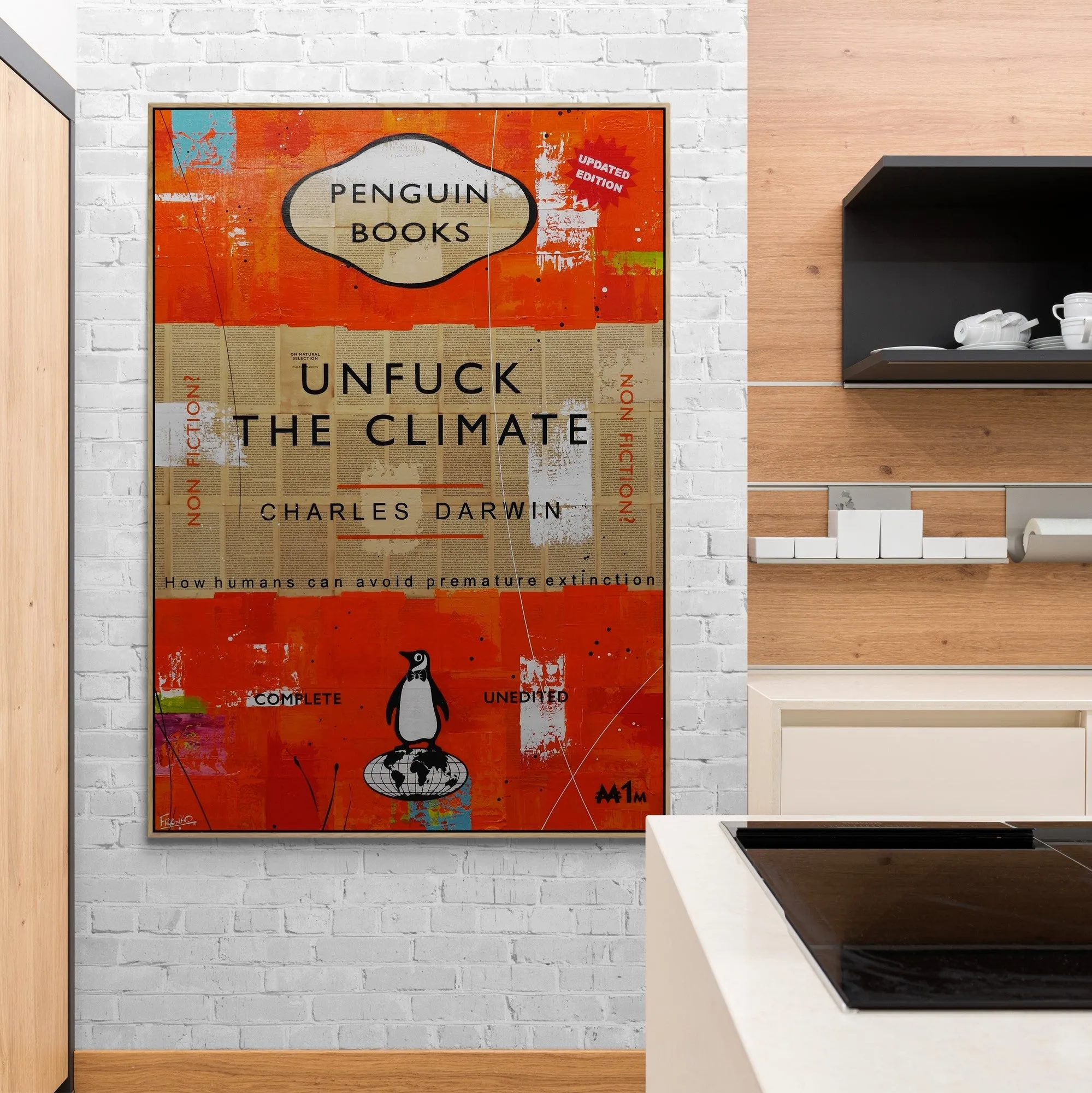 The Changing Climate 140cm x 100cm Urban Pop Book Club Painting (SOLD)