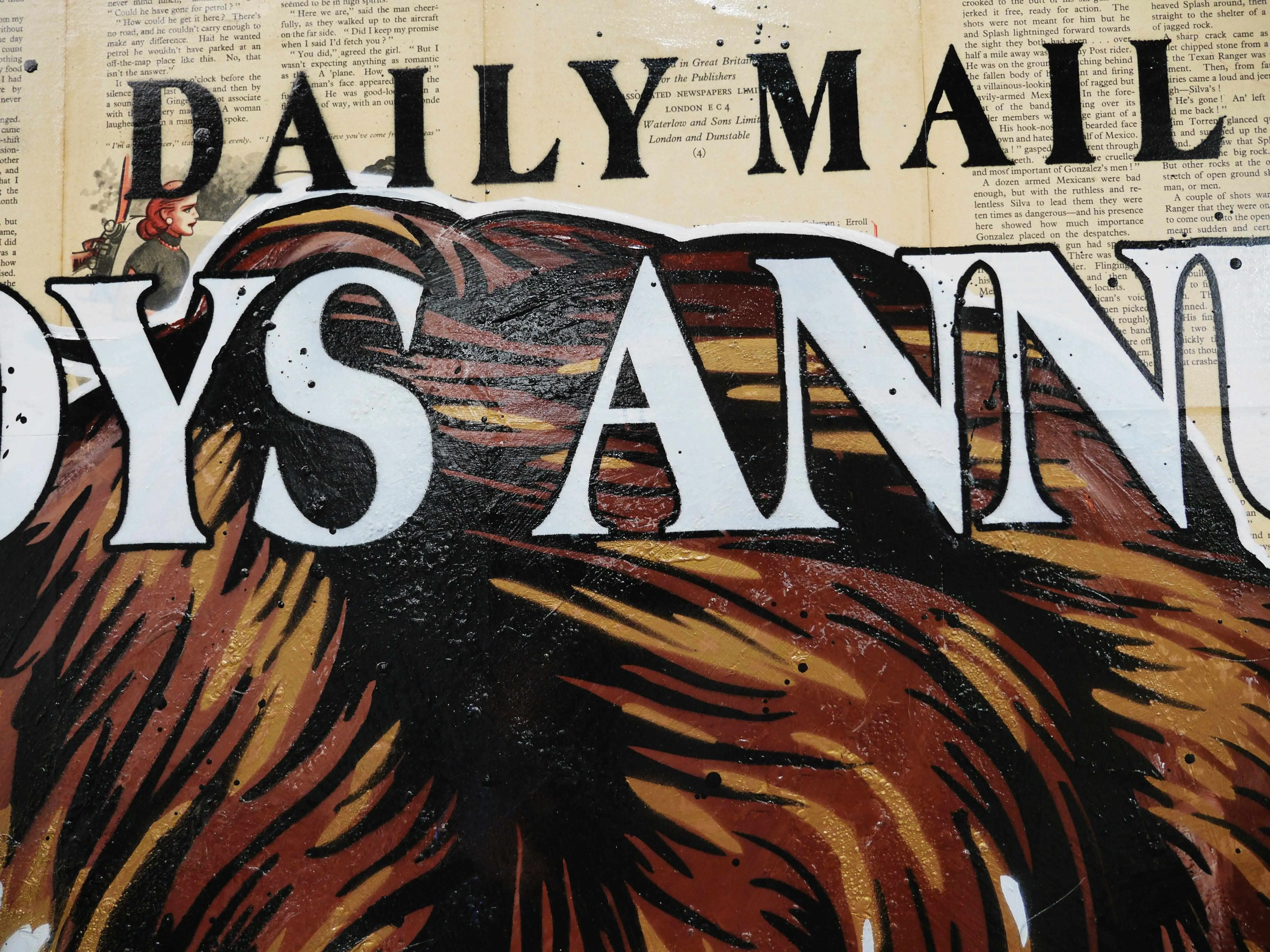The Daily Mail 120cm x 100cm The Daily Mail Boys Annual Vintage Book Pop art Painting