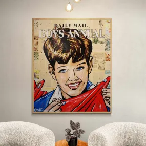The Daily Mail 120cm x 100cm The Daily Mail Boys Annual Vintage Book Pop art Painting