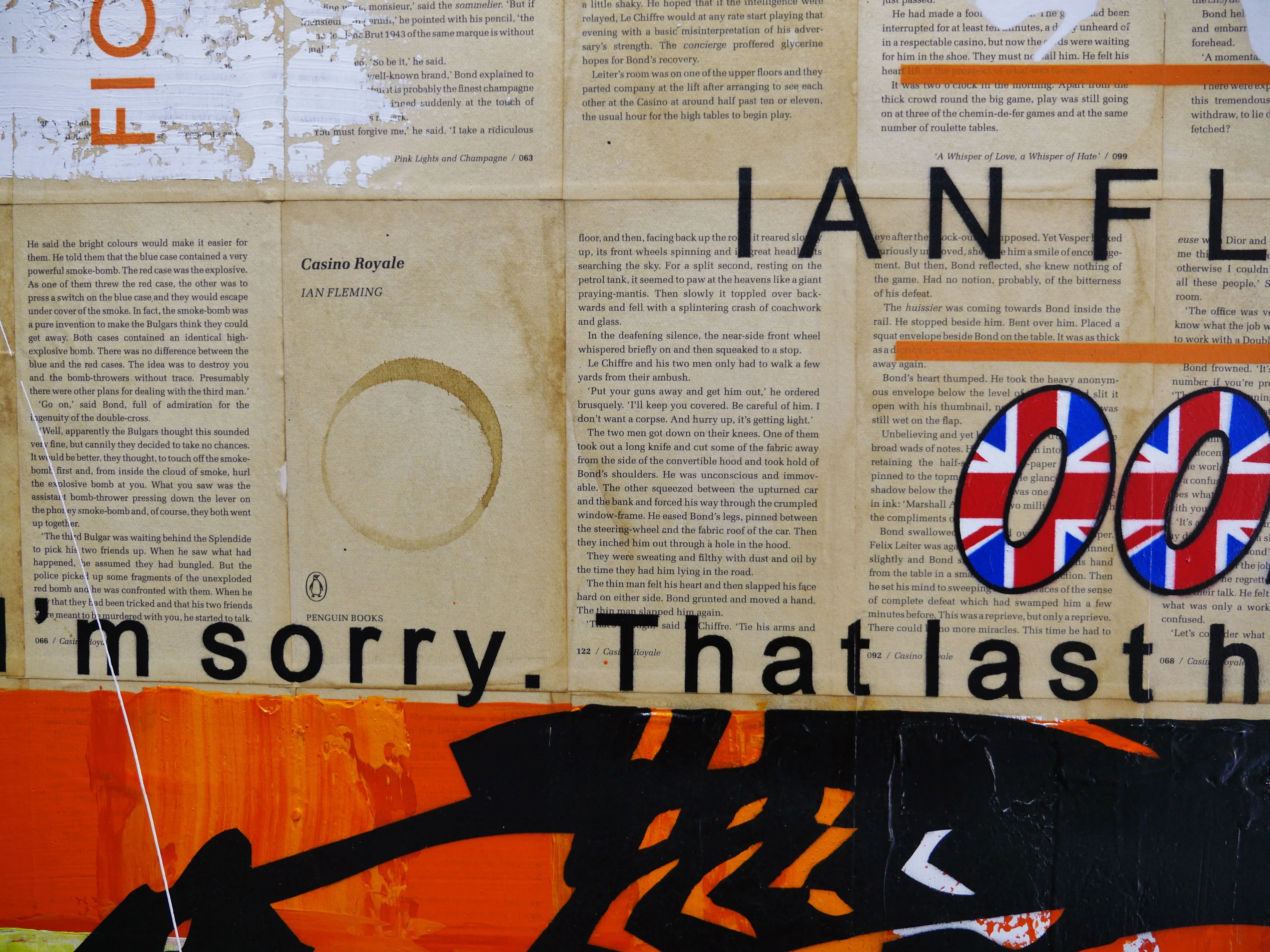 The Last Hand 140cm x 100cm Casino Royale Urban Pop Book Club Painting
