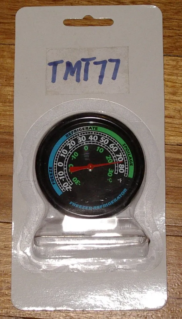 Thermometer -30C to  30C for Fridges & Freezers - Part # TMT77