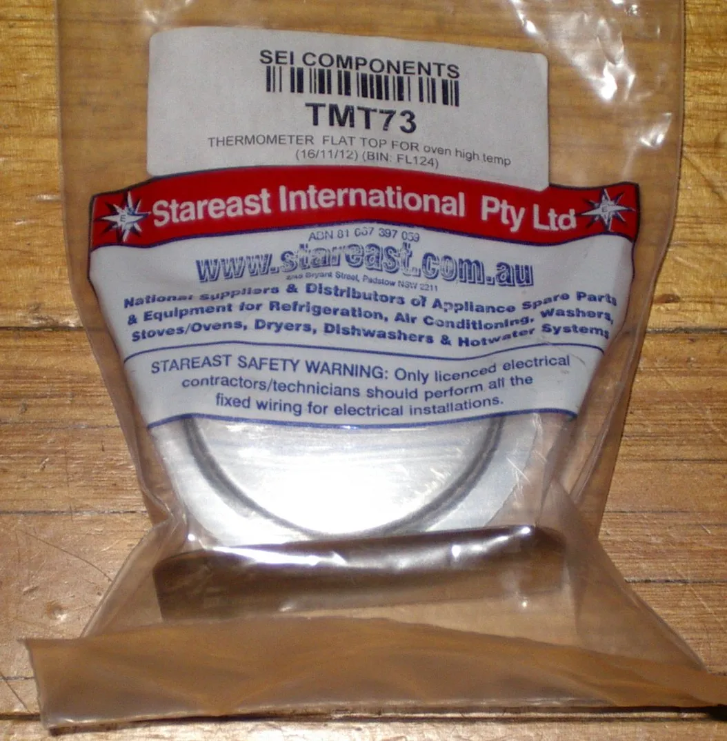 Thermometer  50C to  300C for Ovens - Part # TMT73