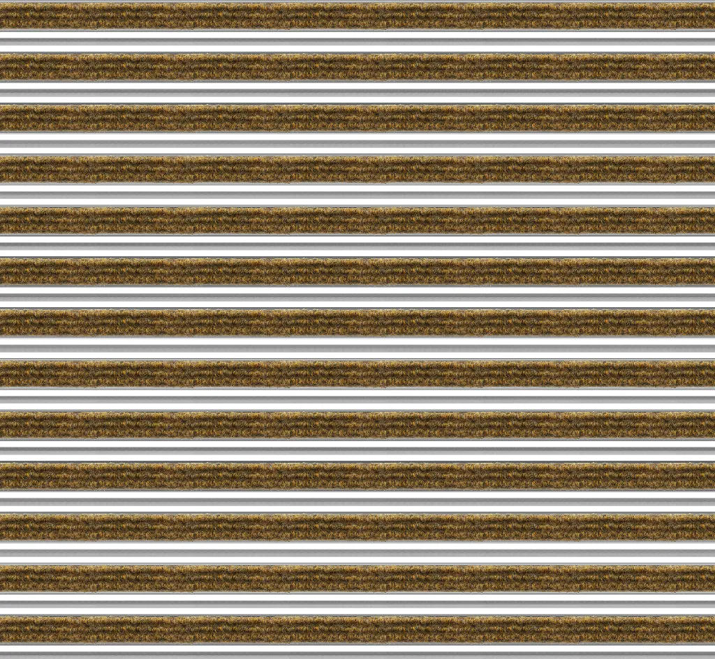 Top Clean Trend XL Aluminum Entrance Matting - 22mm with Ribbed Carpet & Scraper Bar