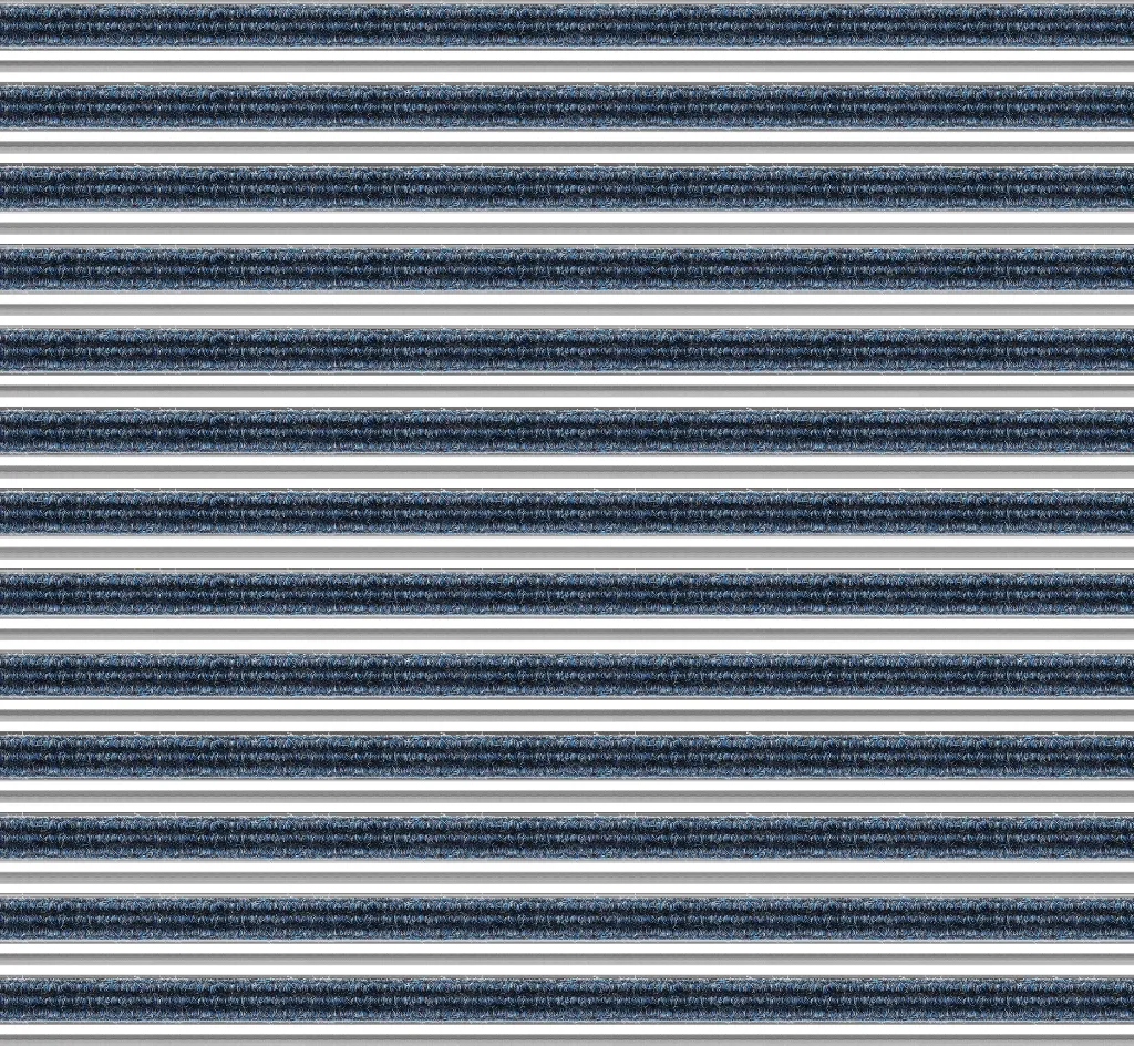 Top Clean Trend XL Aluminum Entrance Matting - 22mm with Ribbed Carpet & Scraper Bar