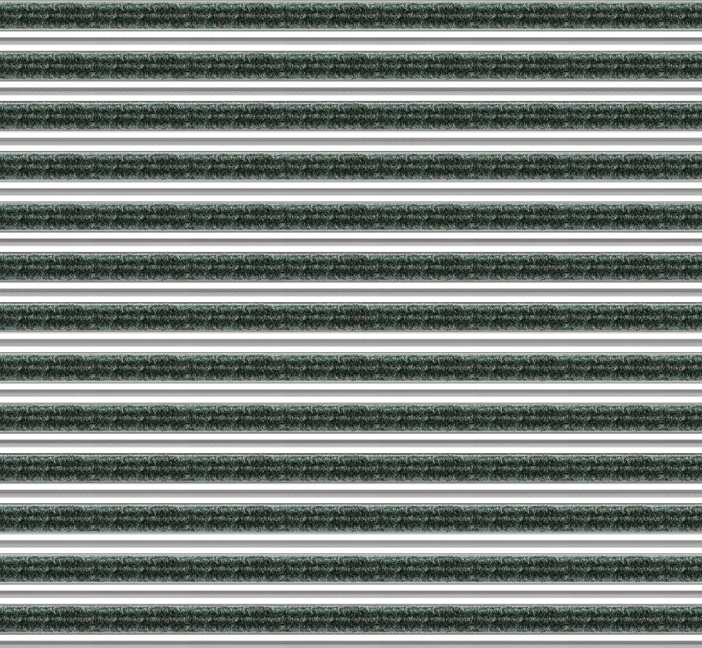 Top Clean Trend XL Aluminum Entrance Matting - 22mm with Ribbed Carpet & Scraper Bar