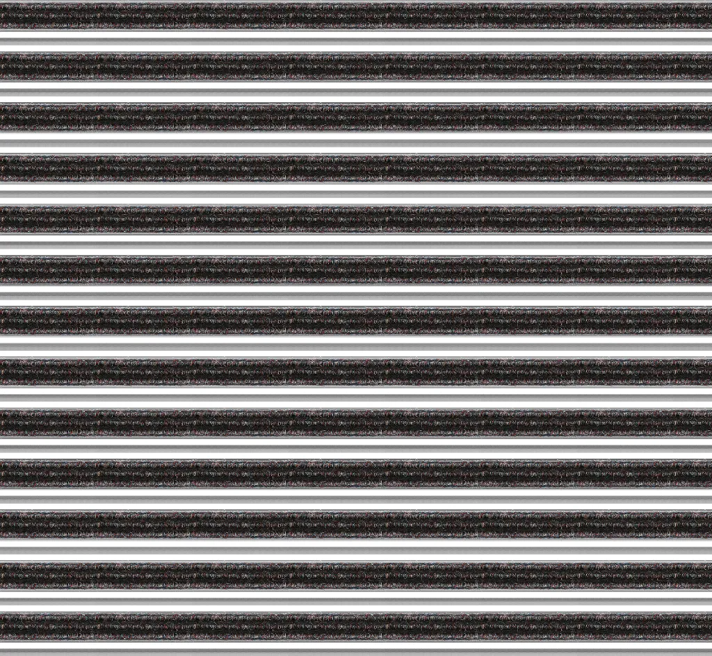 Top Clean Trend XL Aluminum Entrance Matting - 22mm with Ribbed Carpet & Scraper Bar