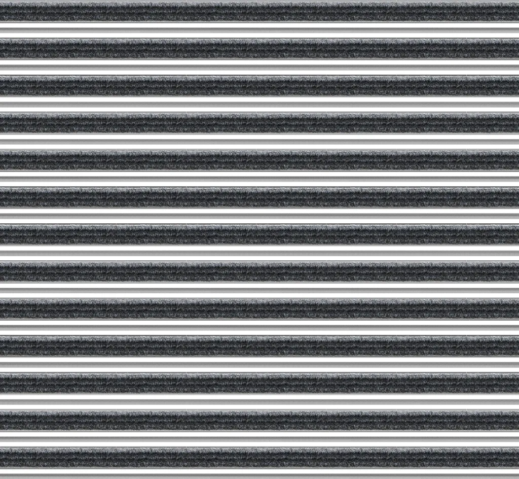 Top Clean Trend XL Aluminum Entrance Matting - 22mm with Ribbed Carpet & Scraper Bar