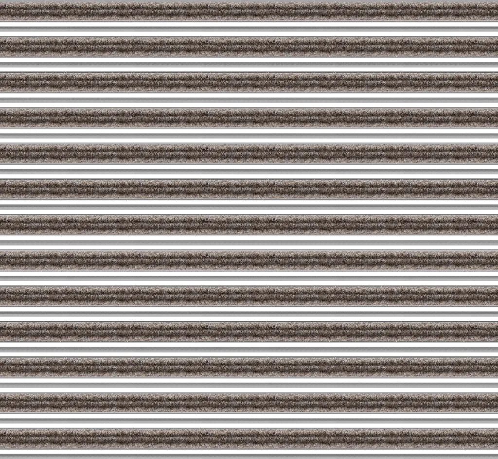 Top Clean Trend XL Aluminum Entrance Matting - 22mm with Ribbed Carpet & Scraper Bar