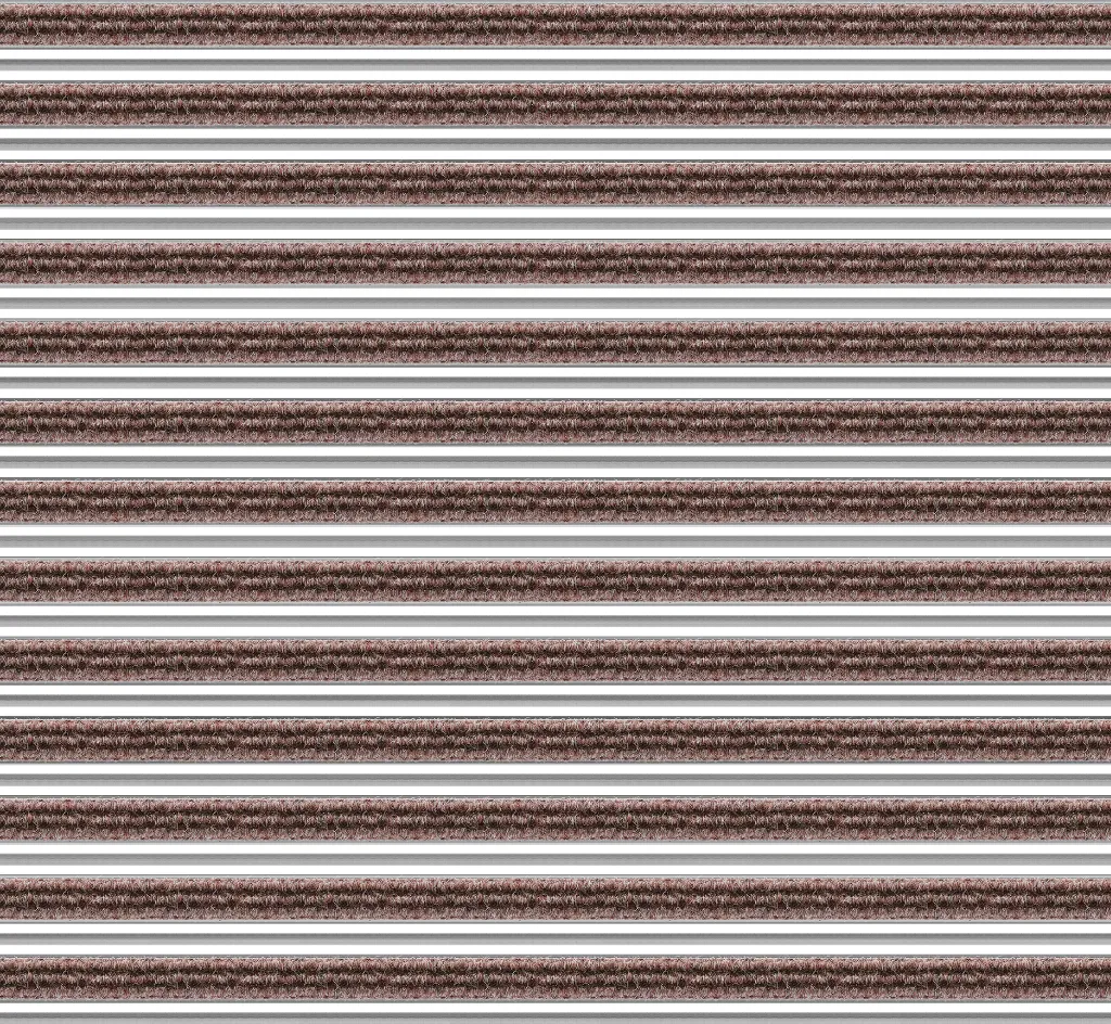 Top Clean Trend XL Aluminum Entrance Matting - 22mm with Ribbed Carpet & Scraper Bar
