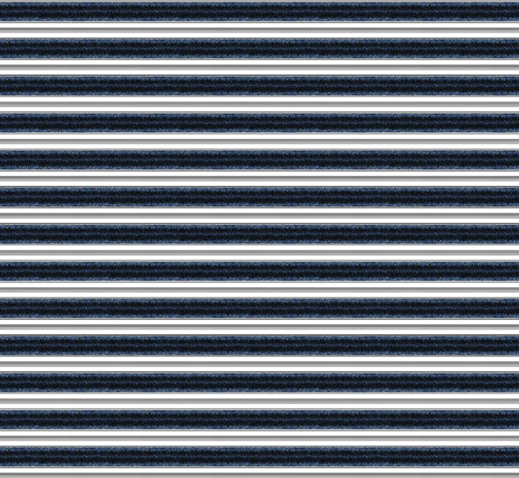 Top Clean Trend XL Aluminum Entrance Matting - 22mm with Ribbed Carpet & Scraper Bar