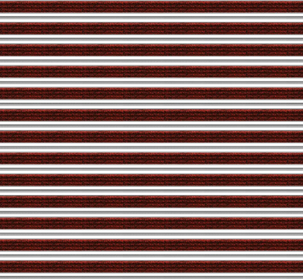 Top Clean Trend XL Aluminum Entrance Matting - 22mm with Ribbed Carpet & Scraper Bar