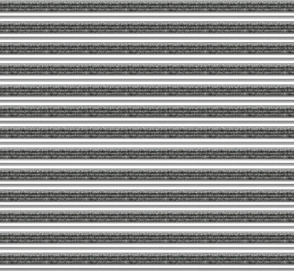 Top Clean Trend XL Aluminum Entrance Matting - 22mm with Ribbed Carpet & Scraper Bar
