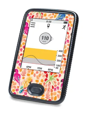 Tropical Watercolor DEXCOM G6 Touchscreen Receiver