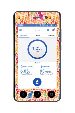 Tropical Watercolor for Omnipod DASH™
