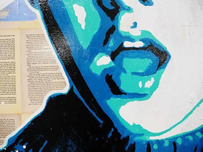 Twiggy Yes 120cm x 100cm Twiggy Vintage Book Pop art Painting (SOLD)