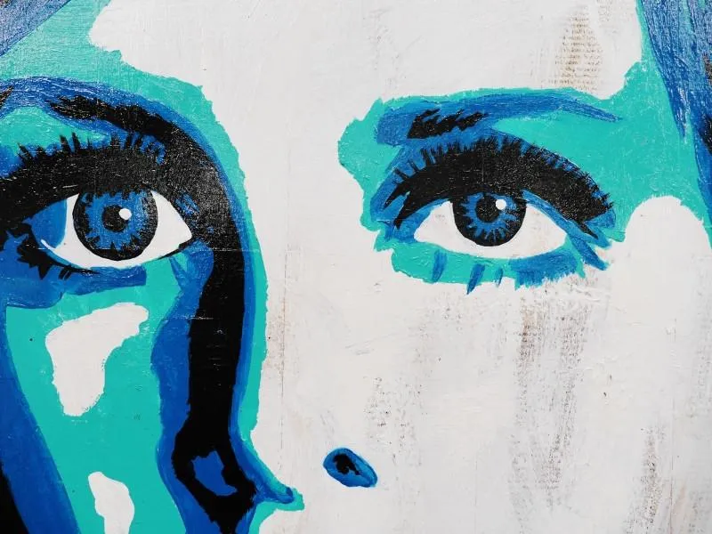 Twiggy Yes 120cm x 100cm Twiggy Vintage Book Pop art Painting (SOLD)