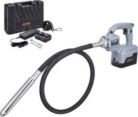 Vevor Electric Cordless Concrete Vibrator 5.6' 18V 15500 VPM 1.4" Shaft Rod New