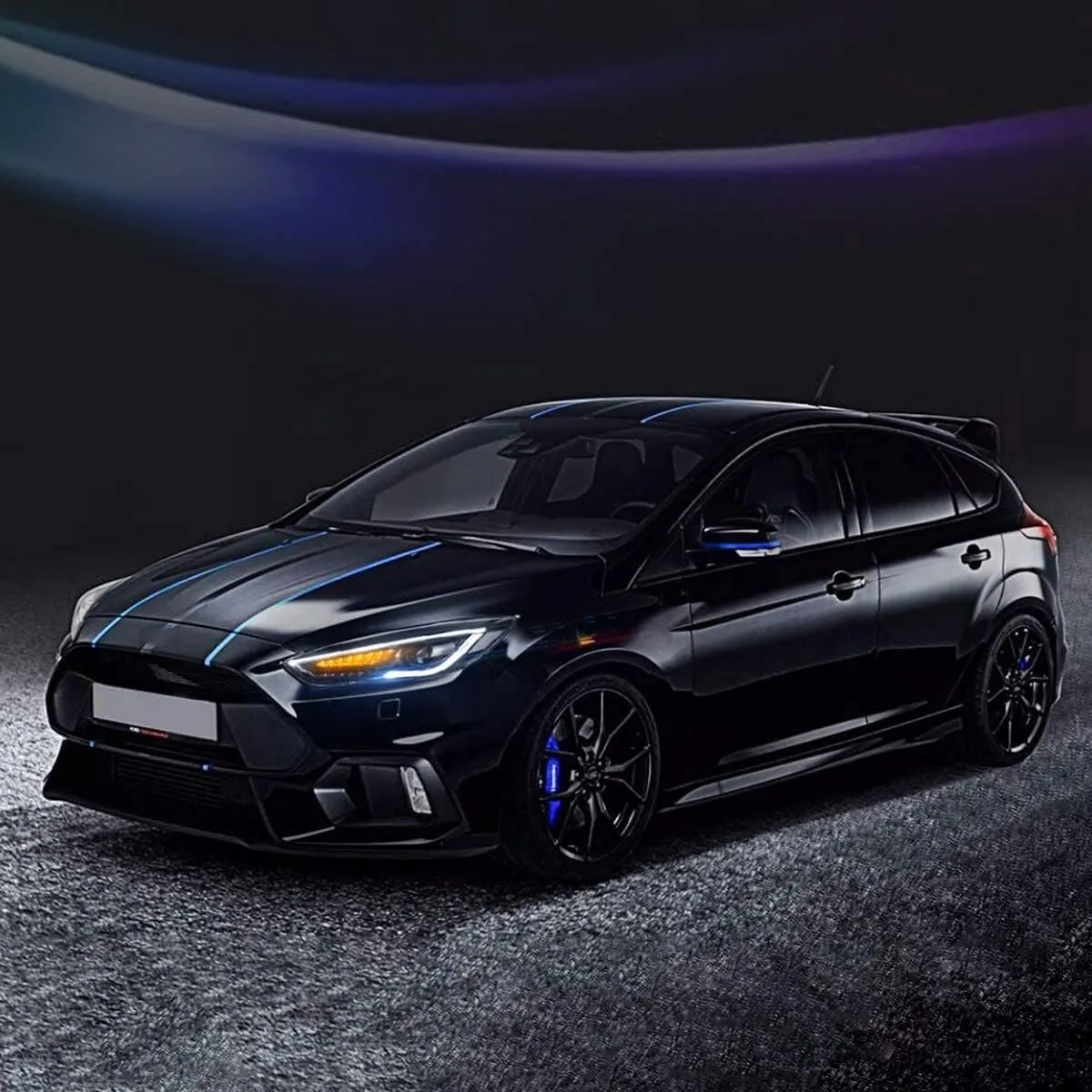 VLAND LED Demon Eye Headlights For Ford Focus 2015-2017 With Sequential Indicators Turn Signals