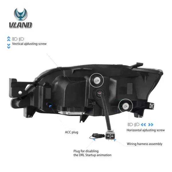 VLAND LED Headlights For Subaru Impreza 2008-2011 / WRX 2008-2014